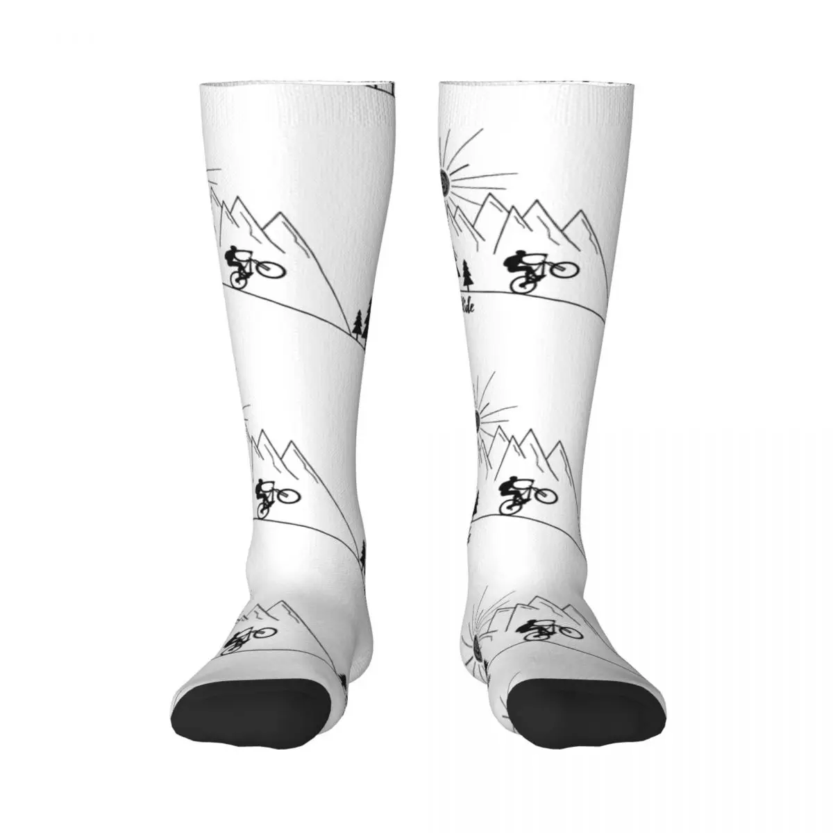 

Mtb Mountain Bike Cycling Classic Adult Stockings Unique Good breathability Contrast color socks Geek Hyundai Compression Socks