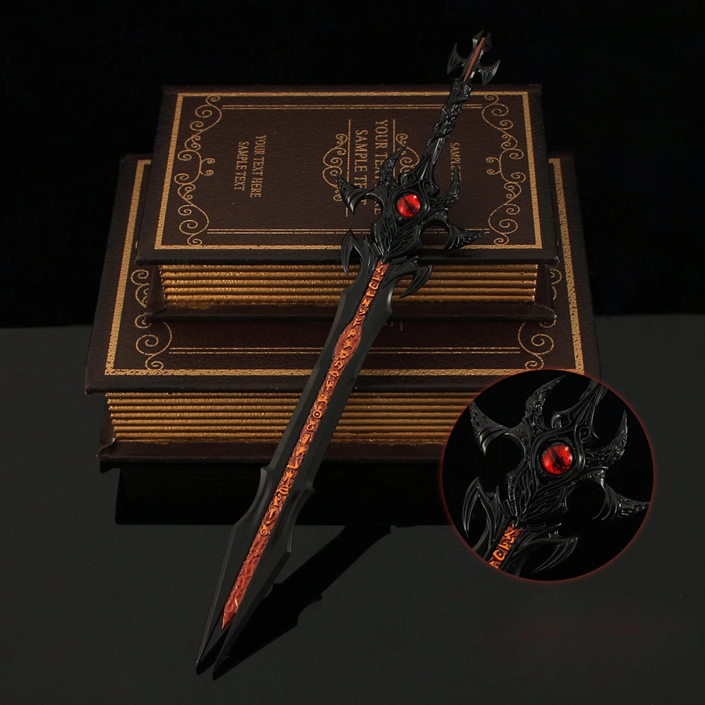 29CM Game Anime Peripheral, Chengshen Version Shura Magic Sword, Divine Katana Sword, Metal Weapon Model Ornament Toys Gifts Cosplay Sword Cosplay Toy