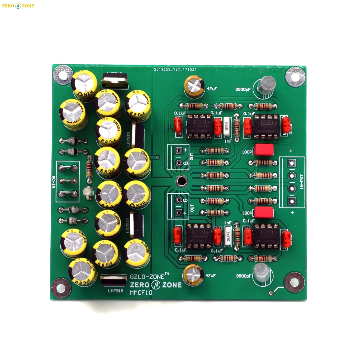 MMCF10HifiLPPhonographMMAmplifierKitRIAAPhonoPreamplifier