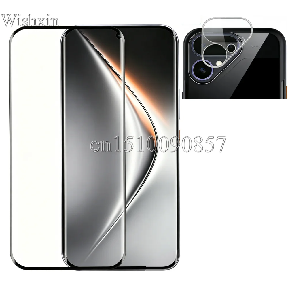 3D Curved 9H Tempered Glass Screen and Camera Lens Protector