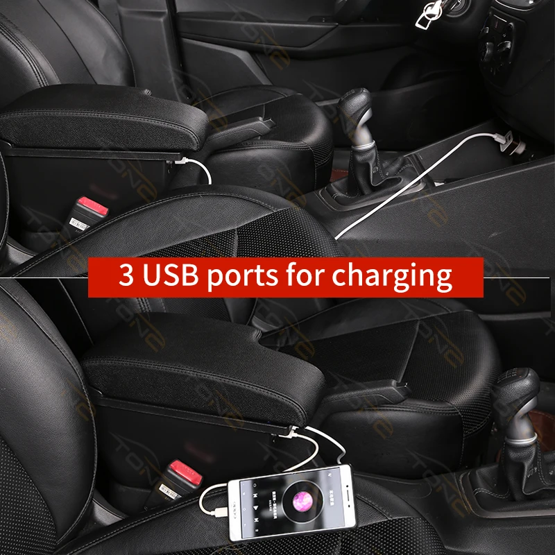 Toyota Hilux Car Armrest Central Console Storage Box Accessories