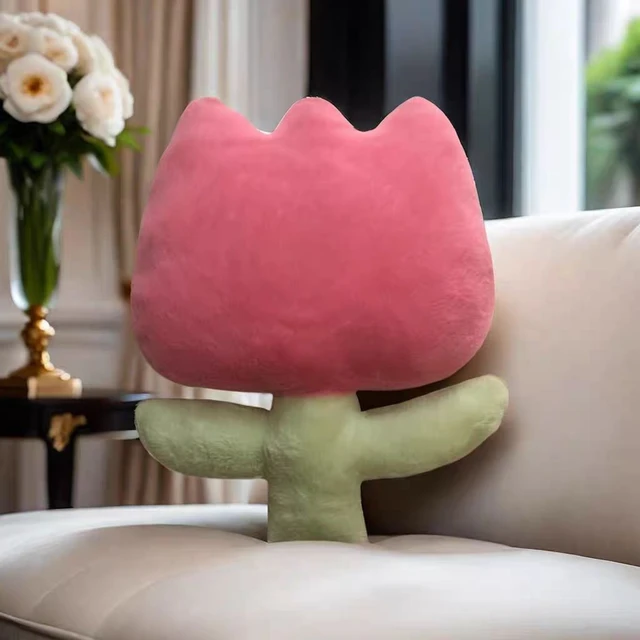 40CM Tulip Plant Plush Pillow Lliving Room Pillow Pillow Pillow Flower Doll To Send Friends Birthday Christmas Gift