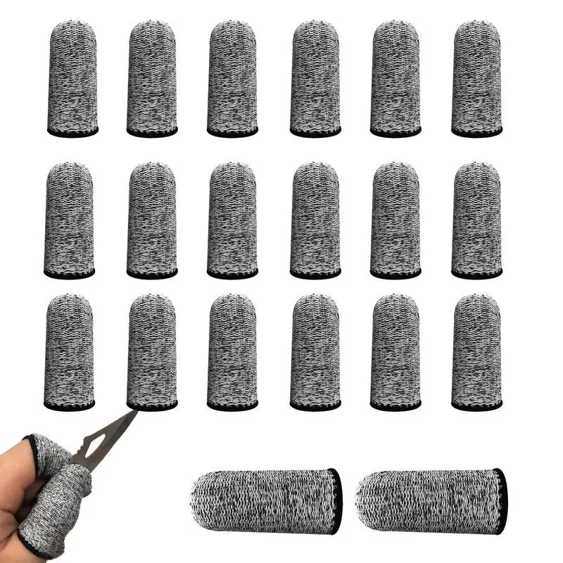 

Finger Protectors Cots 20pcsCut-Proof Guard For Finger And Thumb Reusable Thumb Cots For Professionals And Enthusiasts Fingertip