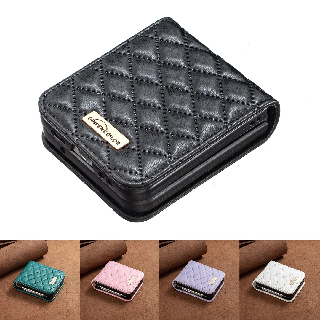 Luxury Leather Anti-Knock Protective Flip Phone Case