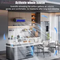 Ventilateur de cuisine mural portable à trois vitesses pour l'été, rafraîchisseur d'air ultra-silencieux à fixation murale 4