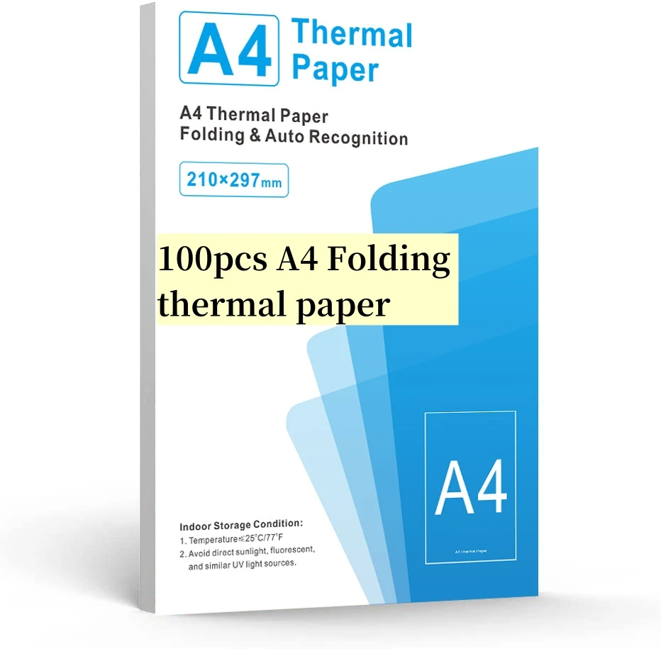 Impressora térmica sem fio para papel A4, impressora de bolso portátil, impressora de documentos fotográficos, impressão sem tinta, conexão Bluetooth, impressão com um clique, X8 1000mAh, uso doméstico