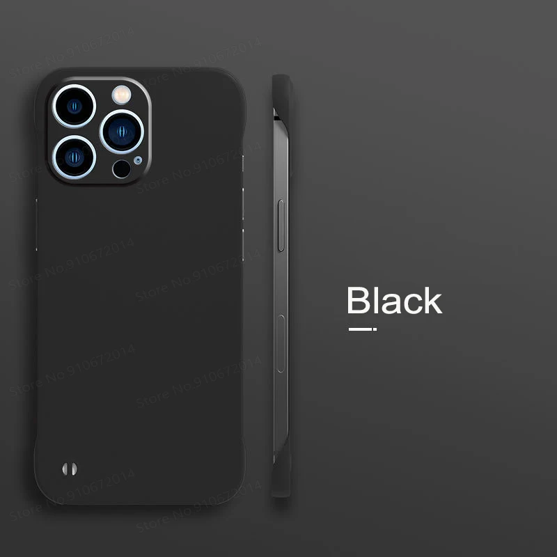 Sleek Matte Frameless Phone Case – Ultra Thin & Durable Hard Back Cover