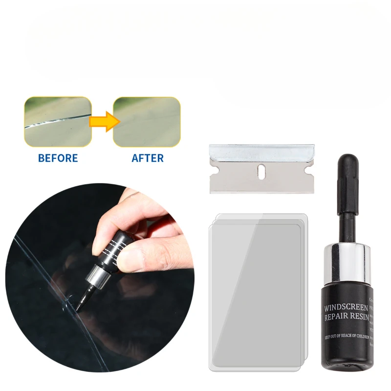 1set Car Windshield Cracked Repair Tool Vehicle Casement Fix Glue Glass Curing Glue Auto Glass Scratch Crack Restore Tools 6