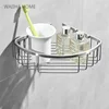 304 Stainless Steel Bathroom Storage Rack Corner Triangle Basket Bathroom Wall-mounted Storage Shelf Bathroom Accessories 5