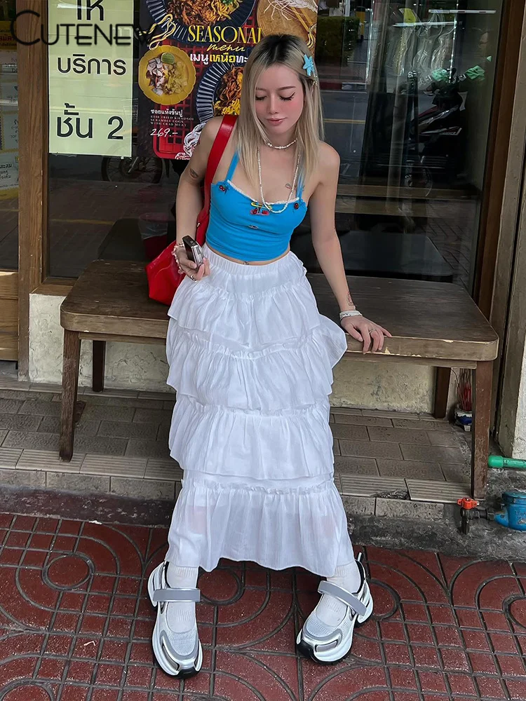 Camisolas de retazos únicas para mujer, blusas de verano populares con lazo fruncido, escote bajo y sexy, ropa de calle a juego para chicas