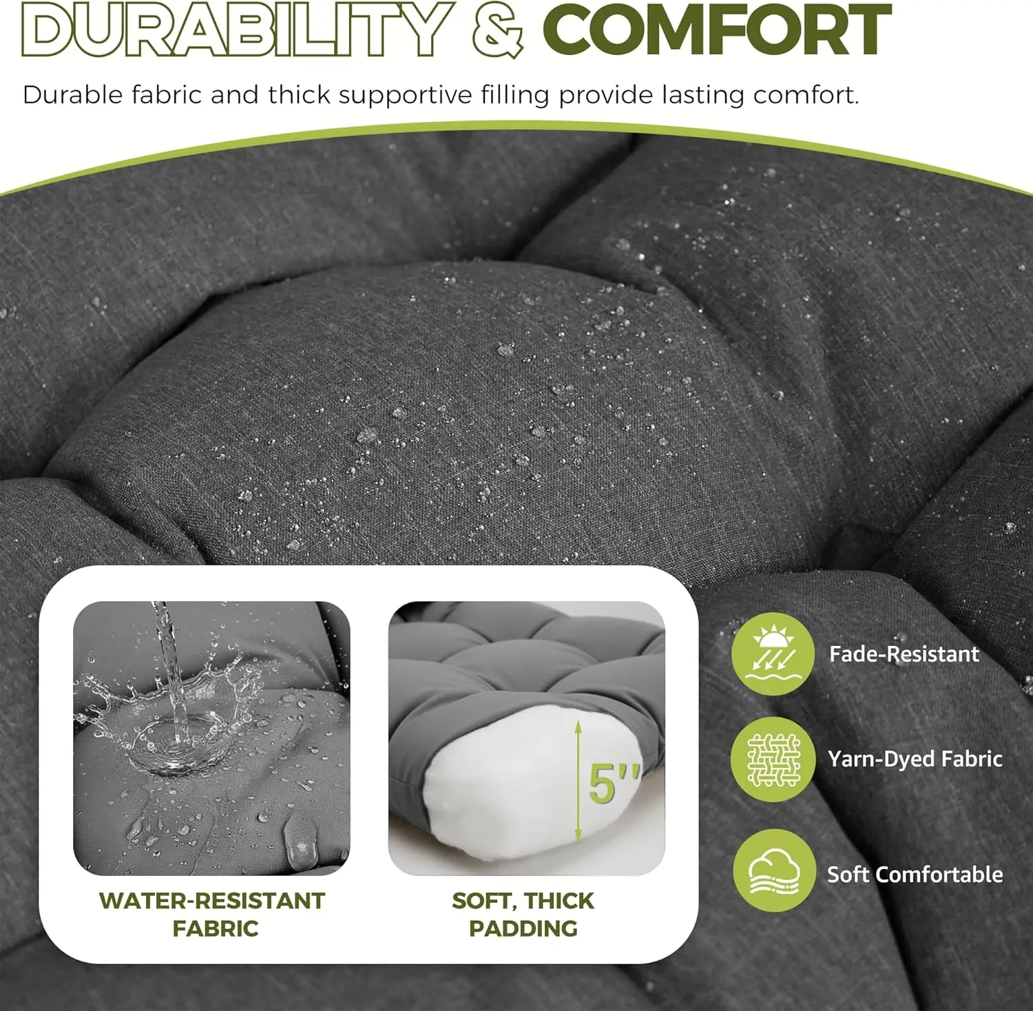 2 Person Egg Swing Chair Outdoor Oversized, 700Lbs Heavy Duty Wicker Double Hanging Egg Chair with Stand for Outside, Comfy