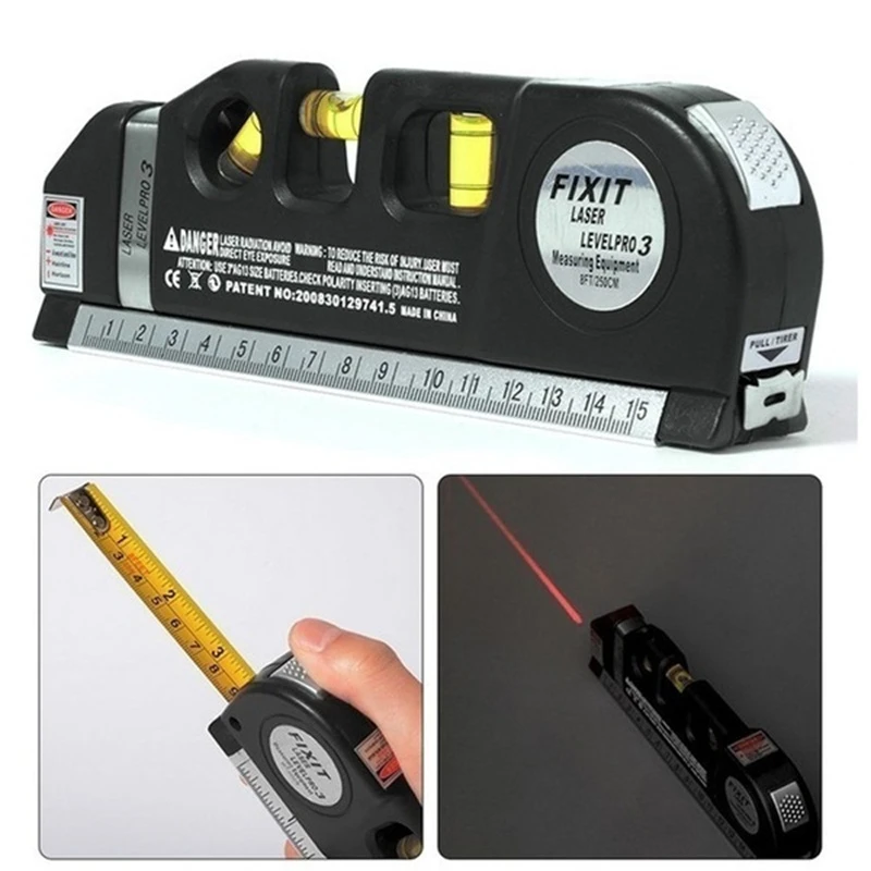 Multipurpose Laser Level Horizon Vertical Measure 8FT 2.5M Aligner