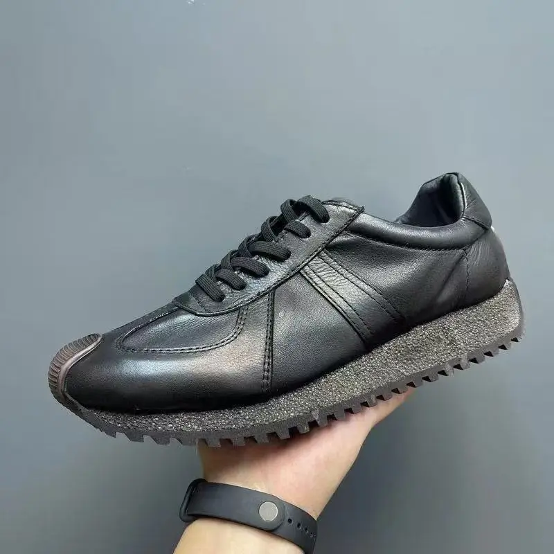 Original Men's Sneakers New Thick-soled Small White Shoes Casual Sports Flat Heel Round Toe Comfortable Trend Fashion Elastic 5