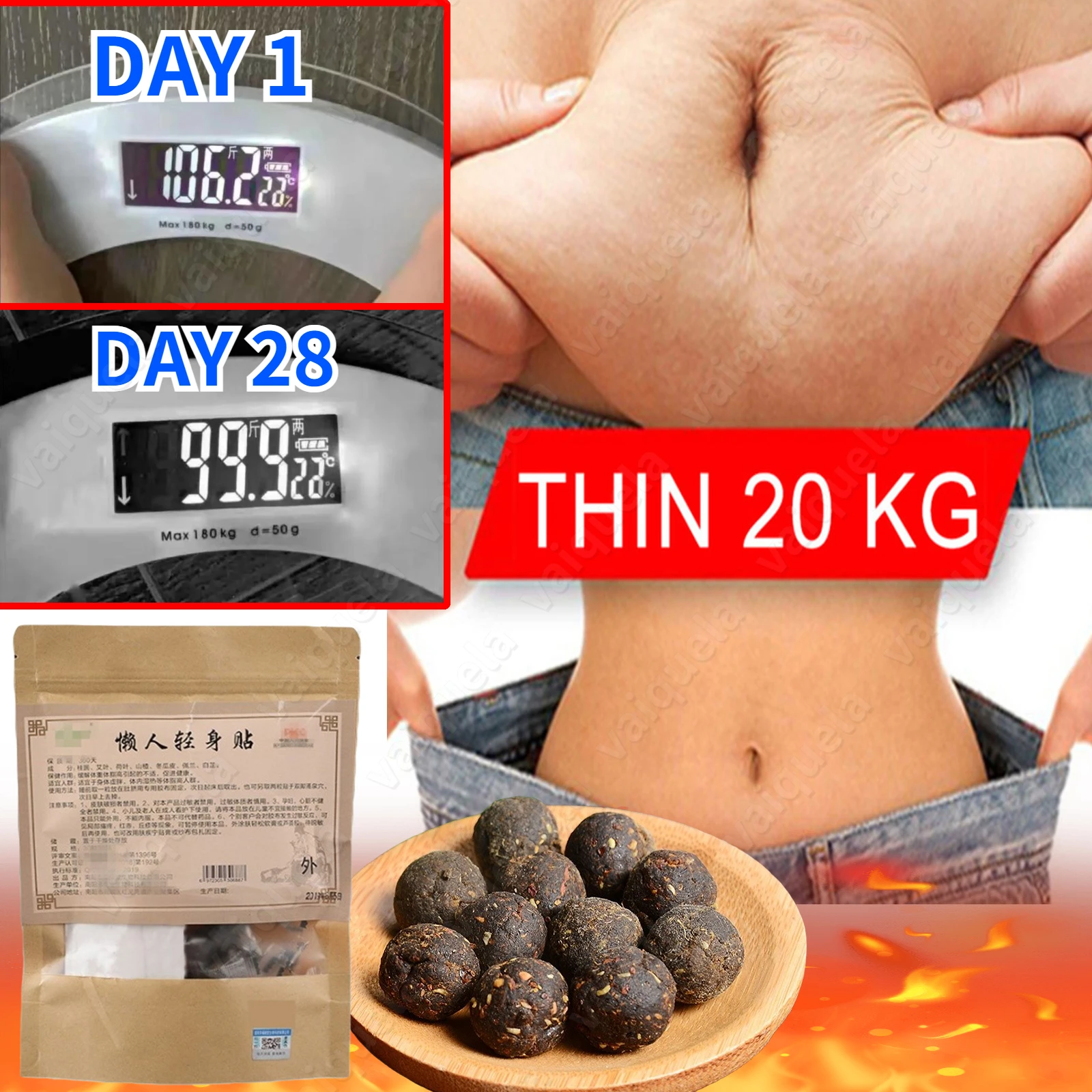 Weight Loss Slim Patch Navel Sticker Slimming Fat Burning For Stomach
