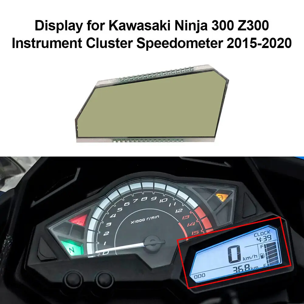 

LCD Display for Kawasaki Ninja 300 Z300 Instrument Cluster Speedometer