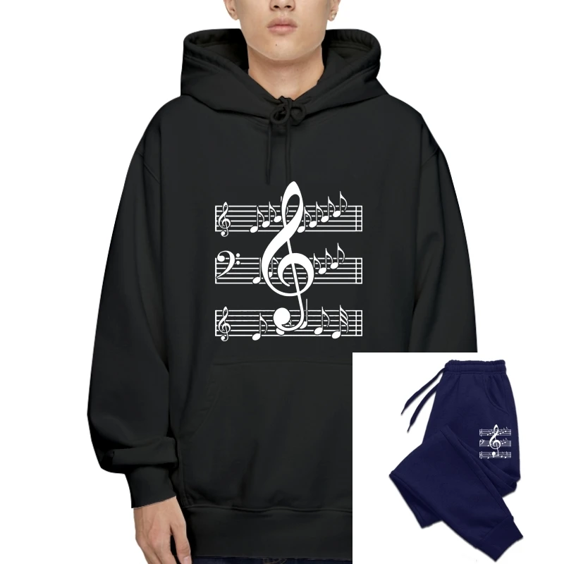 

Хлопковая толстовка унисекс с надписью MUSIC NOTES