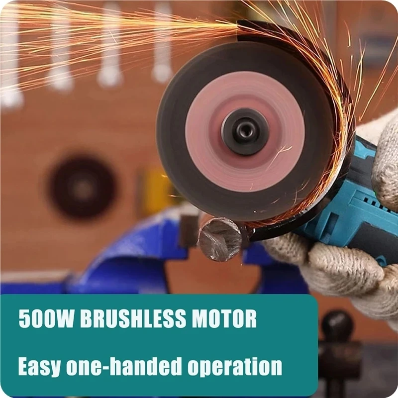 DONUMEH 12V Brushless Cordless Mini Angle Grinder Portable Grinding Metal Polishing Cutting Machine Lithium Battery Power Tool 6