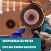 DONUMEH 12V Brushless Cordless Mini Angle Grinder Portable Grinding Metal Polishing Cutting Machine Lithium Battery Power Tool 6