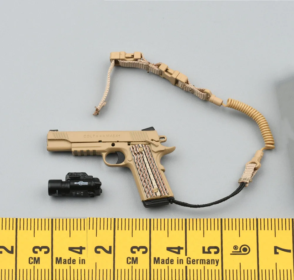 

1/6 DAMTOYS DAM 78042 HRT Detective Hostage Rescue Team Servarevitas Pistol M1911 PVC Material For Action Scene Component
