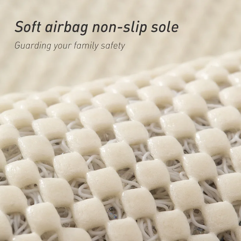 1Pc Anti-slip Mat Bathroom Mildew Proof Waterproof Shower Mat Soft Massage Home Bath Kitchen PVC Washable Quick Drying Floor Rug