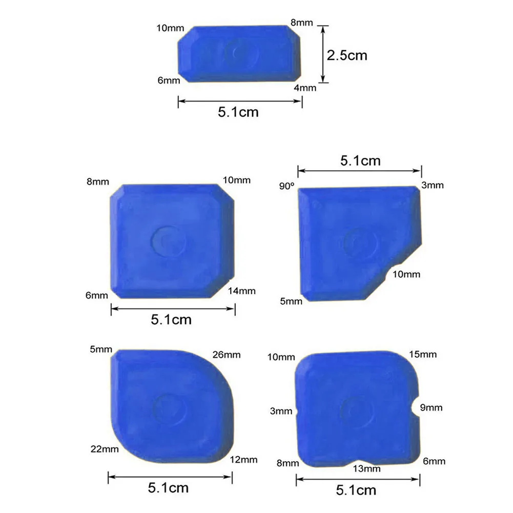 5ks silikon tmel aplikátor rozmetadlo absolvovat souprava utěsnit spárovací dlážděná spárovací aplikátor pro dokončovací jakýkoli ostří kout