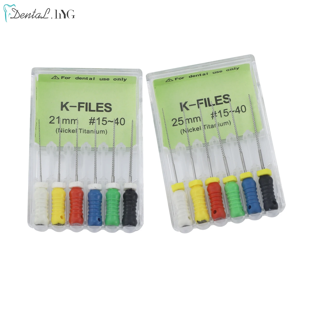 Dental Niti Hand Use Files Endodontic Dental Instruments Root Canal File 6Pcs/Pack K-File 21mm/25mm 6