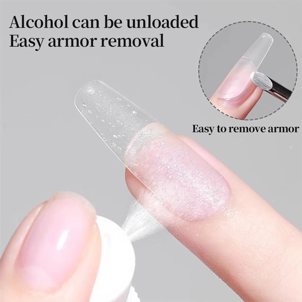 1PCS UV/LED Gel Nail Glue Crystal Clear Strong Adhesive For False Nails Rhinestone & Resin Gem Application Easy Removal 4