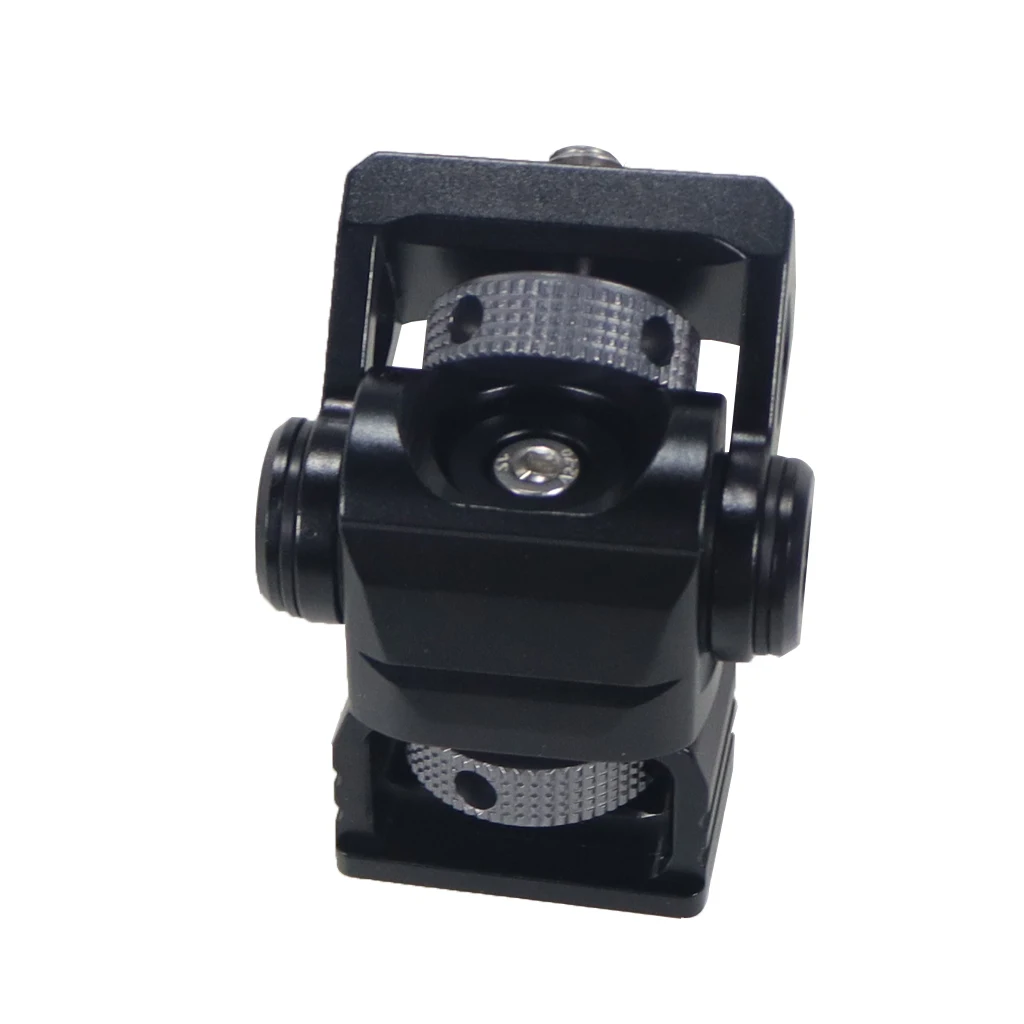 Monitor EVF Mount Adjustable 1/4" to 3/8" 1/4 to 1/4 Screw with ARRI Locating Pins for DSLR Camera Video Microphone Flash Light