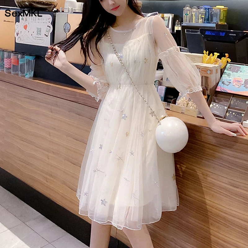 Casual Summer Dresses Women 2024 Elegant Fashion A Line