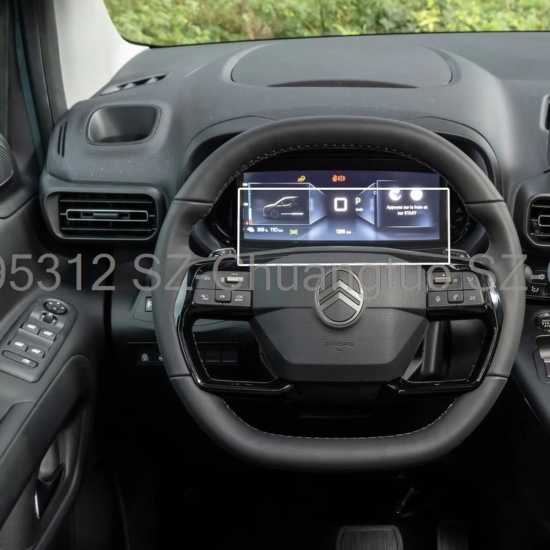 Protector De Pantalla De Vidrio Templado 10" Para Citroën ë-Berlingo 2024 2025 - Pantalla Radio Y GPS, 2 Unidades