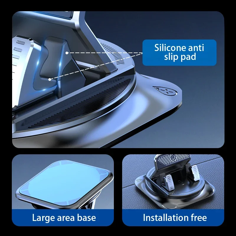Universal 360° Rotatable Anti-Slip Silicone Dashboard Phone Mount