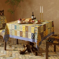 Dustproof Plaid Table Cloth Korean Tablecloth Simple Dining Desk Cover Rectangle Photo Background Cloth Living Room Decor 식탁보 5