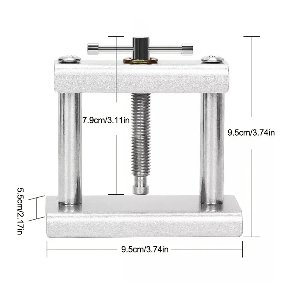 22-Piece Watch Repair Tool Set with Pressure Plates, Dust Cloth, and Cover Presser