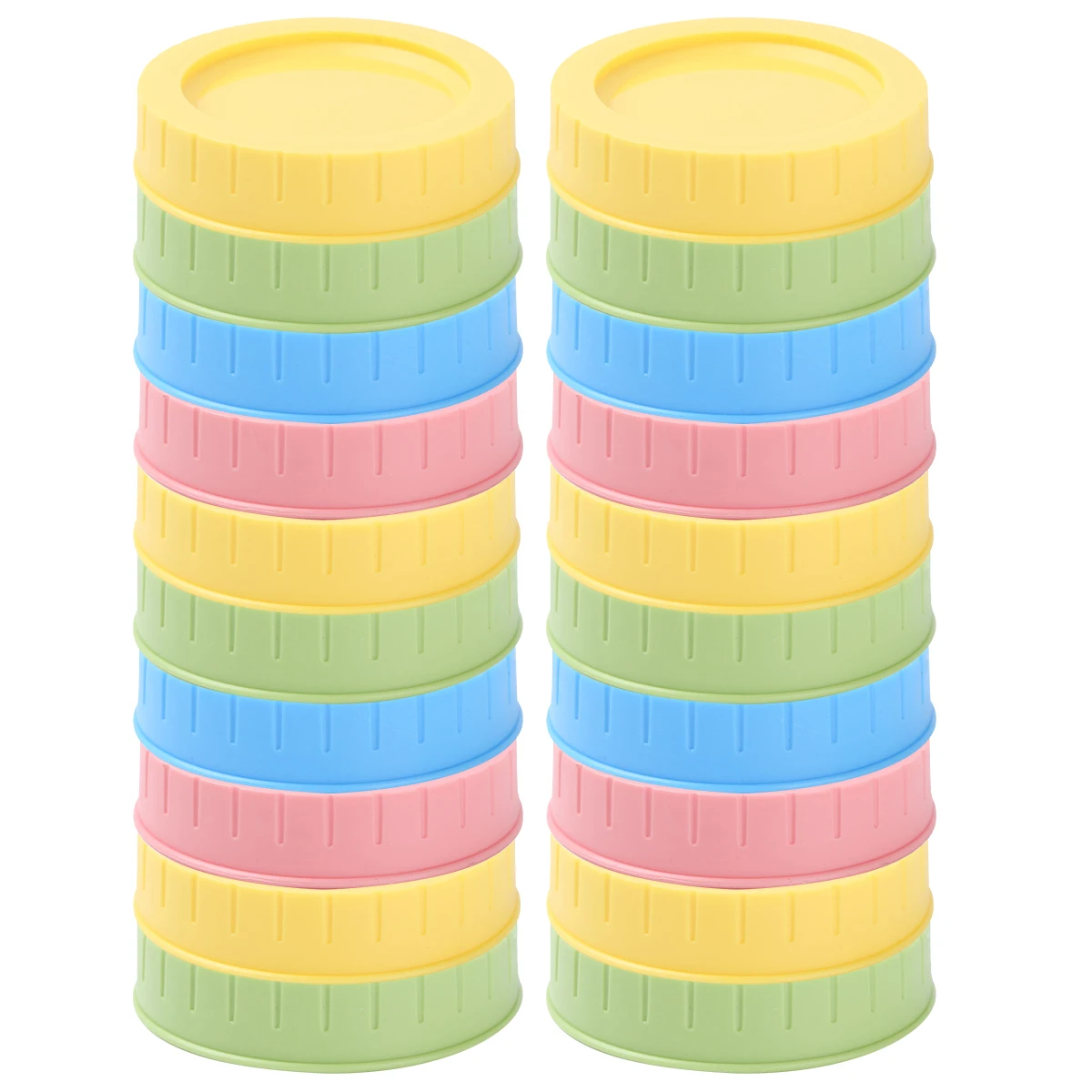 Premium 20-Pack Reusable Leak-Proof Mason Jar Lids - Food-Grade Caps