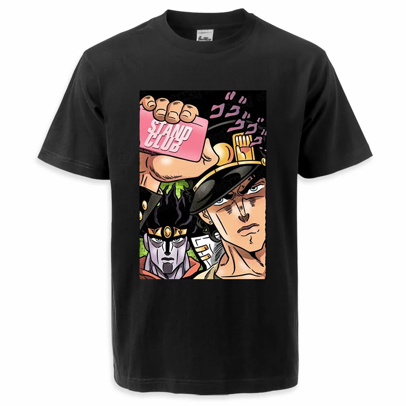 Magliette Da Uomo Bizarre Adventure Di Jojo Japan Mangas Anime Jojo T-Shirt Da Uomo Stampata T-Shirt Stampate Streetwear In Cotone Oversize
