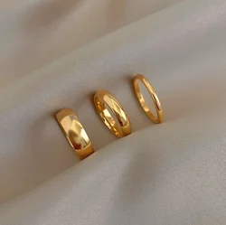 Elegant Tarnish - Free Gold - Plated Stainless Steel Knuckle Rings - 9 (6mm Silver)