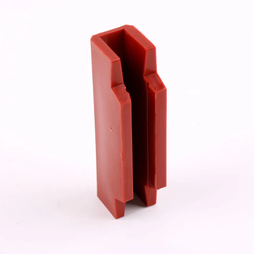 Elevator Guide Shoe Busher Liner length = 120mm Applicable to Mitsubishi Elevator 9mmTHK guide rail Red polyurethane material 1pcs