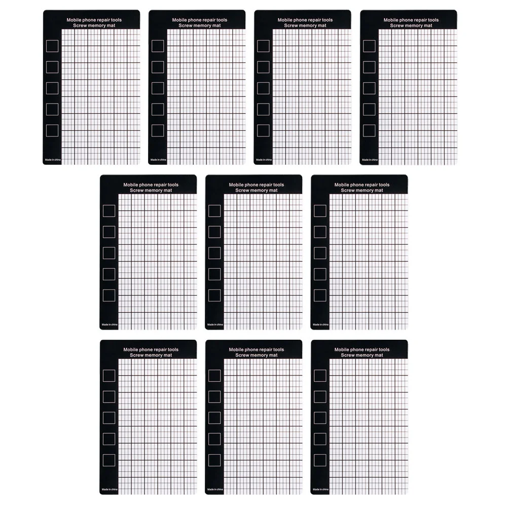 

10 PCS Magnetic Tray For Screws Screw Storage Pad Phone Repair Work Phones Repairing Mat Mobile Magnetic Supplies