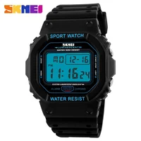 SKMEI 1134 Watch for Men Sports LED Display Digital Military Mens Watches Waterproof Shockproof Alarm Clock Reloj Masculino 1628 2