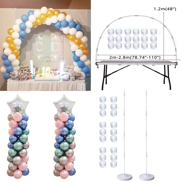 Table Balloon Arch Set Ballon Column Stand Wedding Birthday Party  Decorations Kids Balloons Accessories Baby Shower Decor Ball - AliExpress