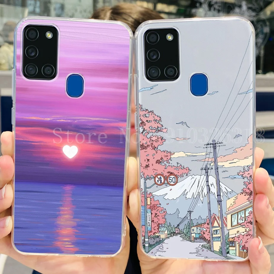 Stylish Painted Soft Slim Phone Case with Bumper