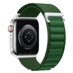 Alpine Loop Bracelet for Apple Watch - Premium Strap Collection (Green shiny)
