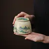 European Style Ceramic Tea Canister Blue and White Porcelain Candy Jar Household Retro Coffee Beans Nuts Powder Storage Jar New 5