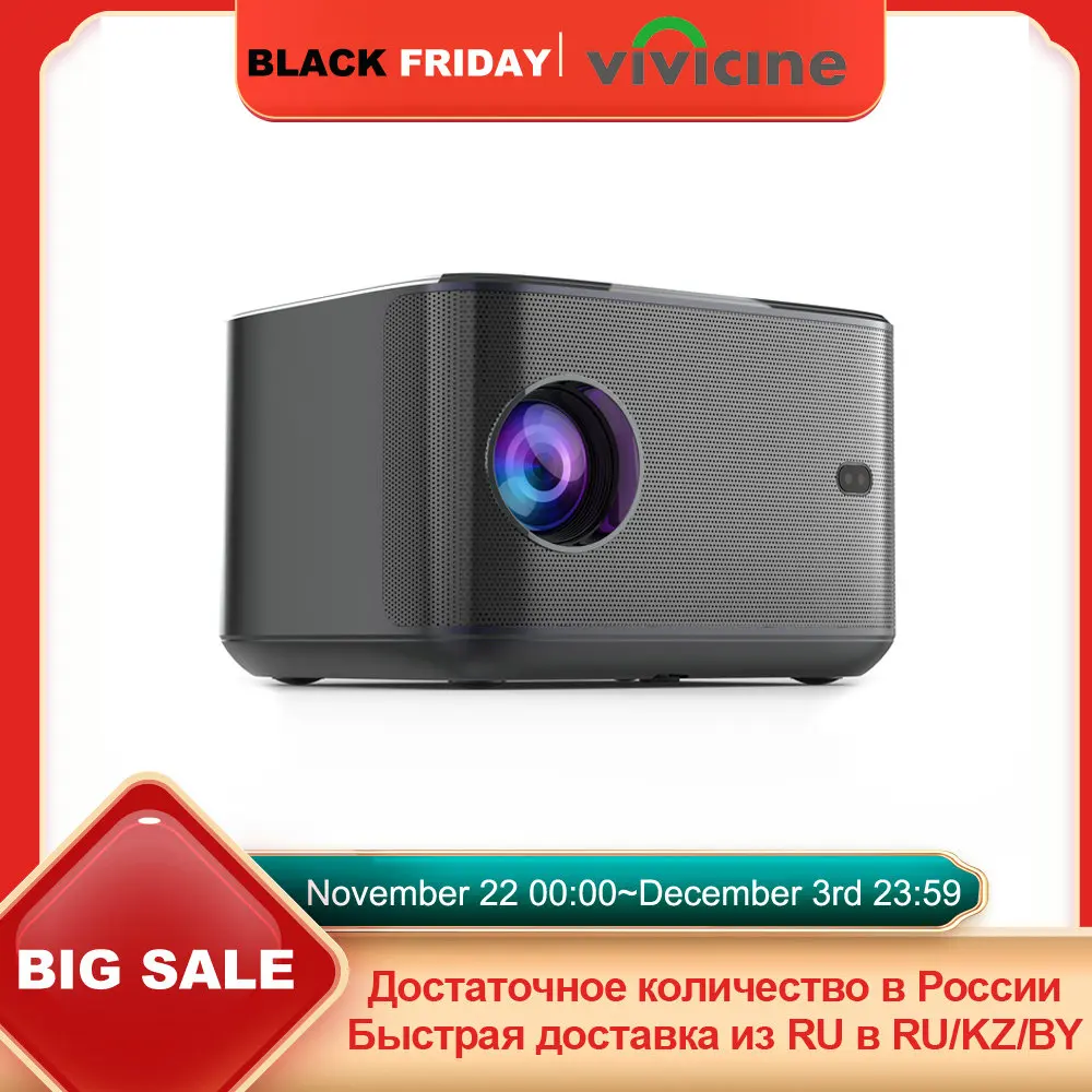 Mini Projector Led Projector VIVICINE Upgraded A6 Smart Home Theater Projector Dust-proof Video Beamer Android 9.0 Full HD 1080p