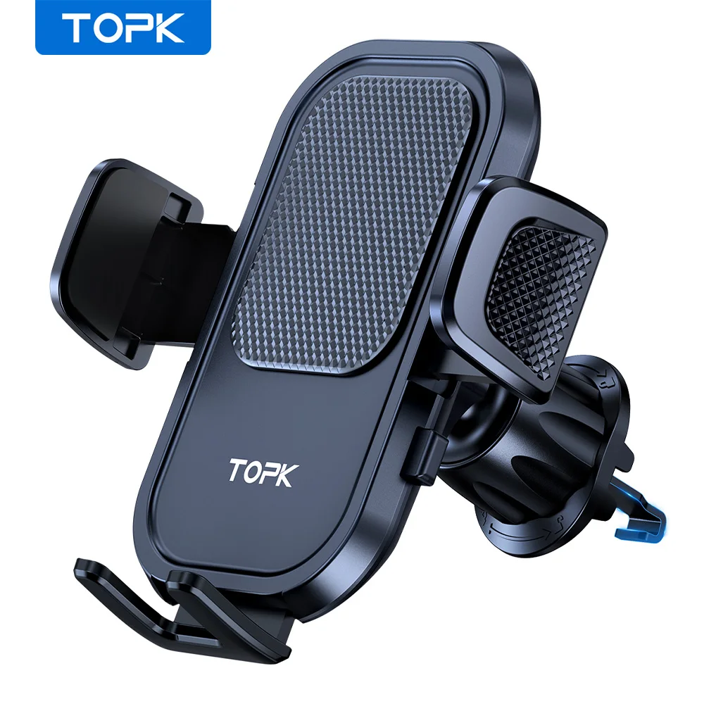 자동차 에어벤트 360용 후크 클립이 있는 TOPK 자동차 폰 홀더 자동차 마운..
