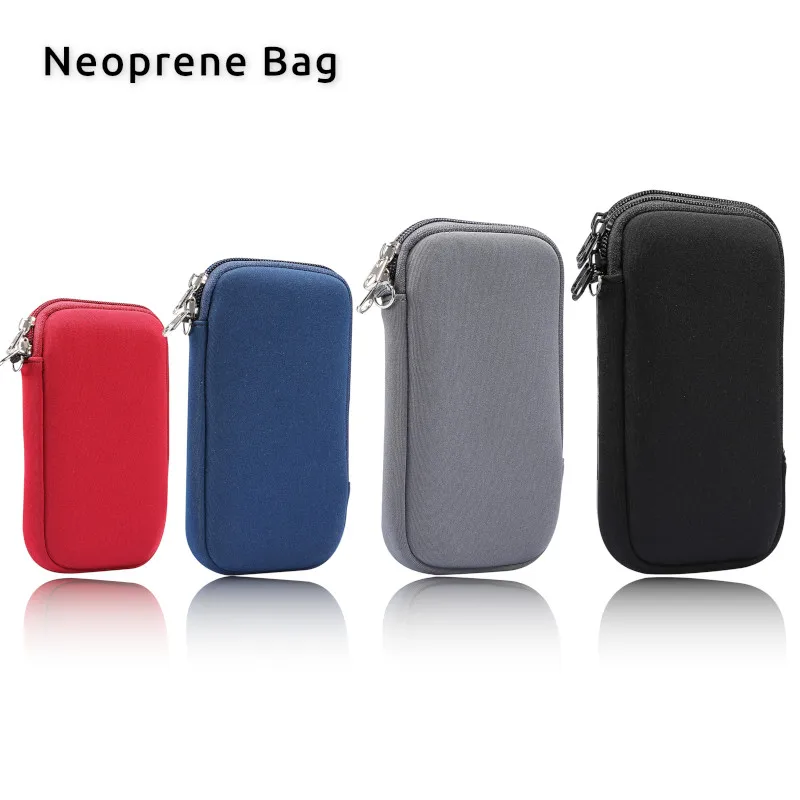Universal Neoprene Zipper Shockproof Mobile Phone Storage Pouch