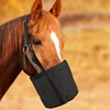 Hanging head feed bag for horses Outdoor horse feeding bag Elastic adjustable horse muzzle 1