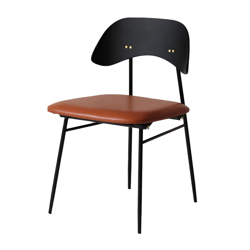 

XL Dining Chair Nordic Home Bedroom Retro Backrest Desk Chair Dining Room Eating Chair