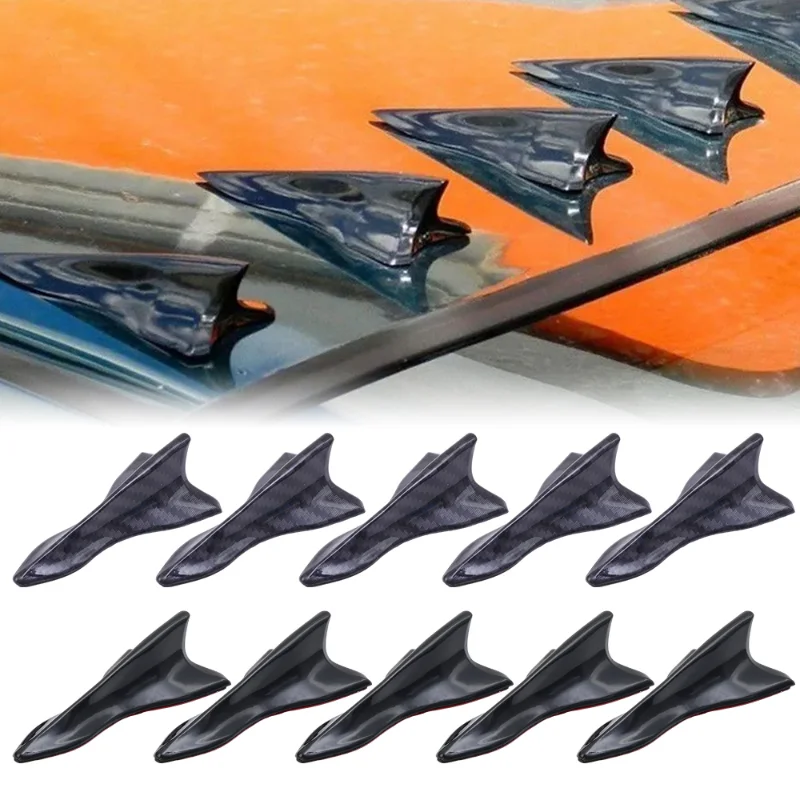 Universal Rear Roof Shark Fins Spoiler Wing Kit UV-protected Shark Fin  Diffuser Vortex Generator Car Roof Spoiler Bumper Spoiler - AliExpress