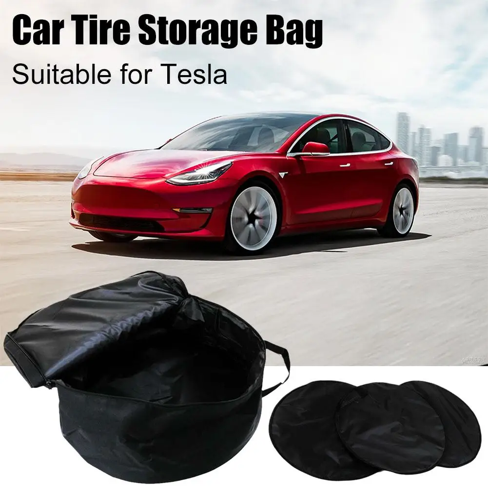 Wheel Cover Storage Bag Hubcaps For Tesla Y Hub Cap Car Wheel Cover Hub 18'' 19" Tires Storage Bag pin S5E5 wheel hubcap bag